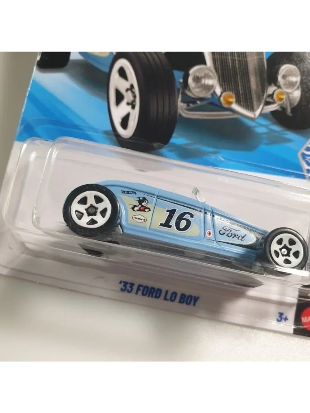 Hot Wheels Rod Squad 33 Ford Lo Boy Light Blue Diecast Model 119/250 Collectible